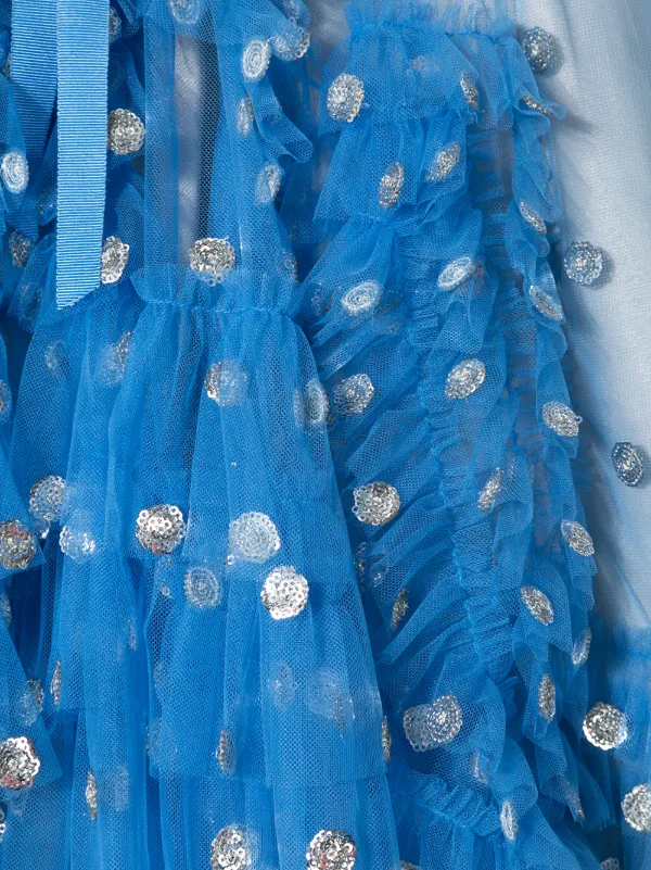 Marchesa Notte Mini Evelyn シャーリング チュールワンピース Farfetch