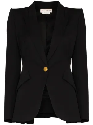 alexander mcqueen black blazer