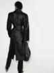Remain Pirello belted sheepskin trench coat