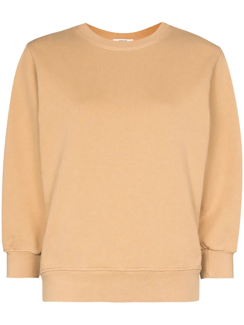 Click to view more detailed imagery on our partner's website Agolde Neutrals Thora Cropped Sleeve Sweatshirt