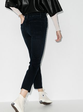 High-Waisted Straight Leg Jeans展示图