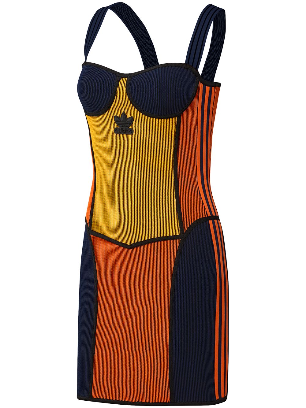 orange adidas dress