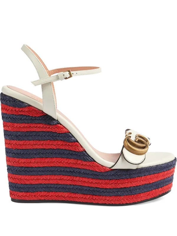 gucci platform wedge sandals