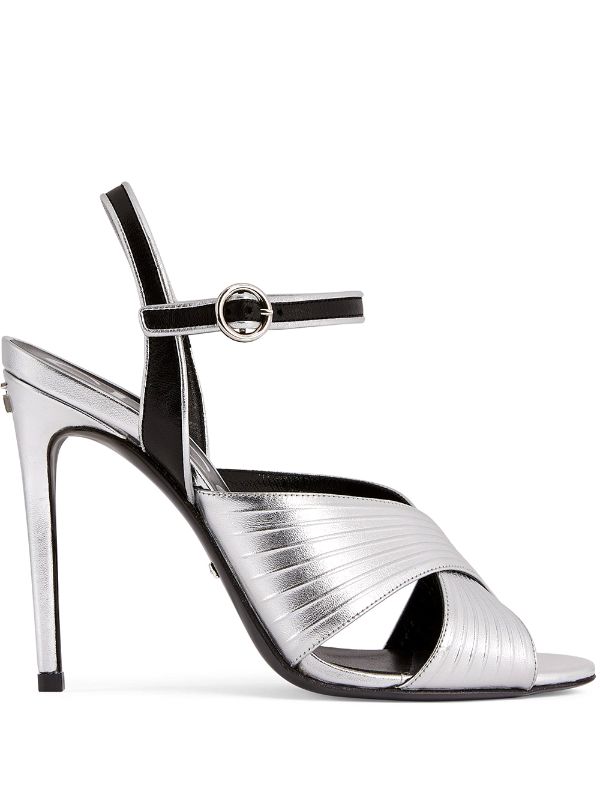 gucci sandals silver