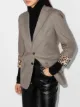 Image 2 of R13 houndstooth-pattern single-breasted blazer