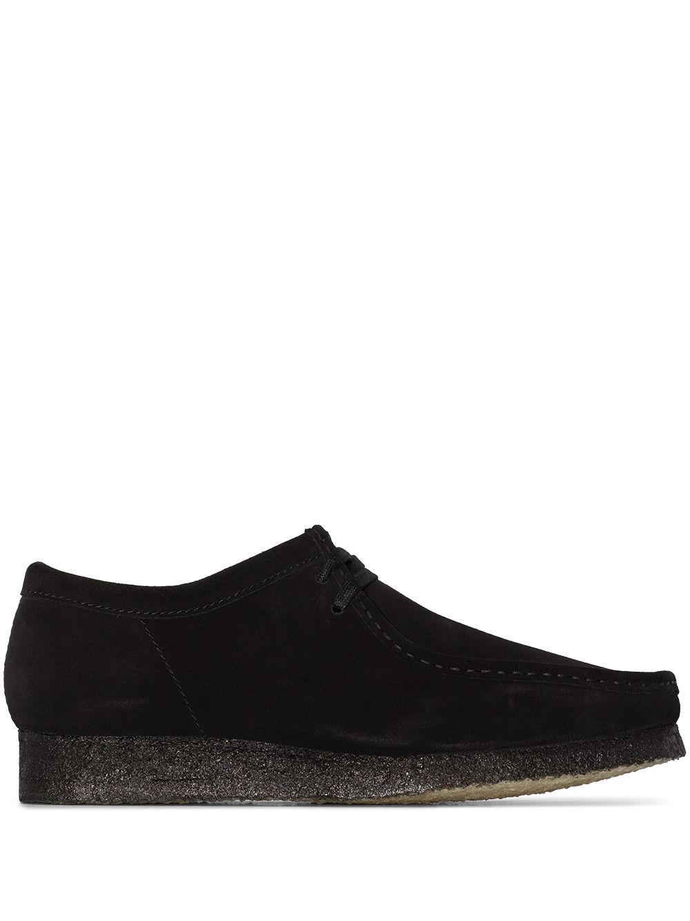 Shop Clarks Originals Wallabee Lace-up Shoes In Black