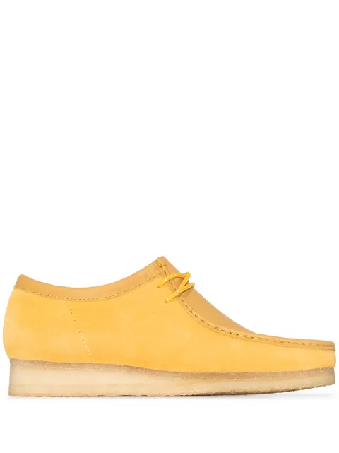 yellow wallabees clarks