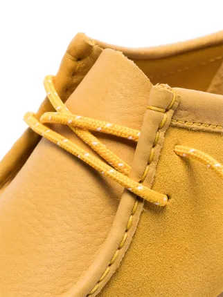 yellow clarks wallabees