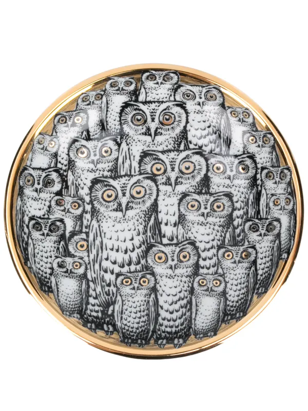 m*＊様 Fornasetti フォルナセッティ アッシュトレイ Fornasetti Owl プリント アッシュトレイ 通販 - FARFETCH