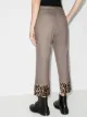 R13 contrast-cuff tailored trousers