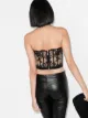 Alexander McQueen sheer lace bustier top