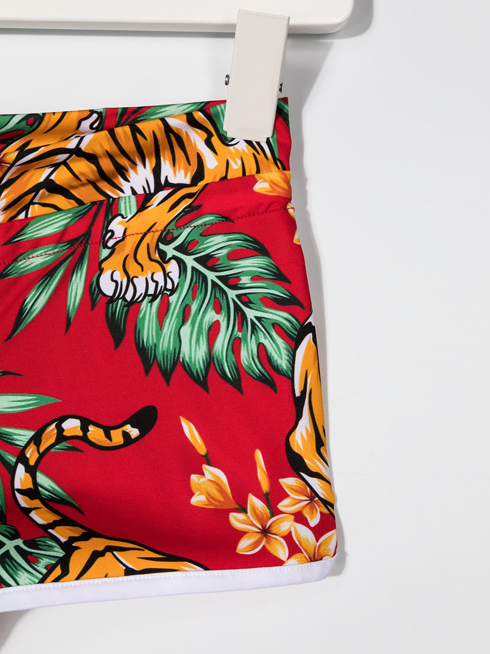 фото Mc2 saint barth kids tiger print swim trunks