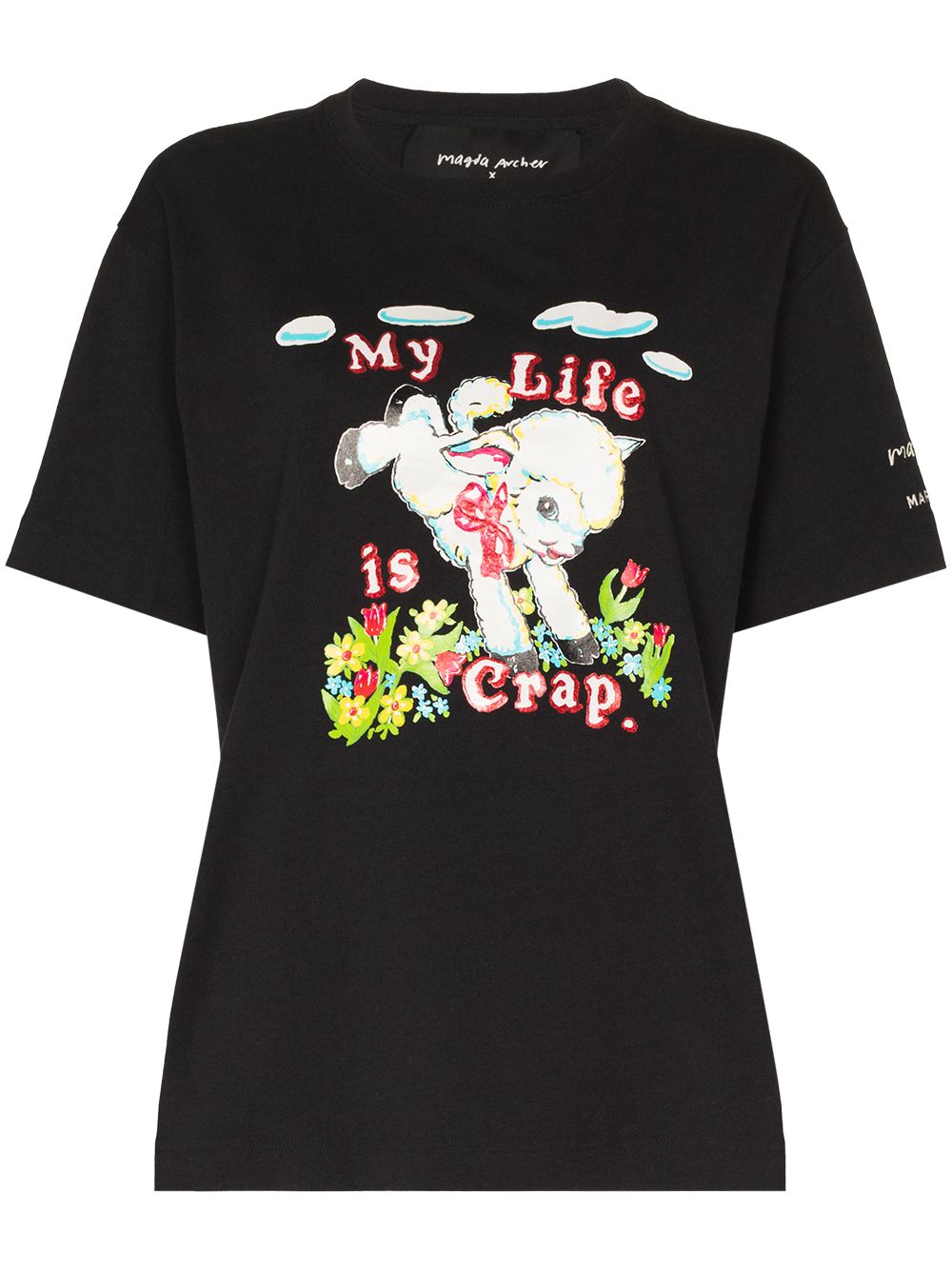 фото The marc jacobs x magda archer cartoon logo t-shirt