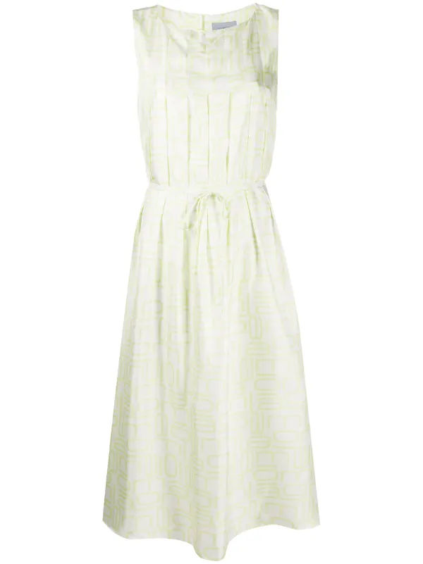 geometric midi dress