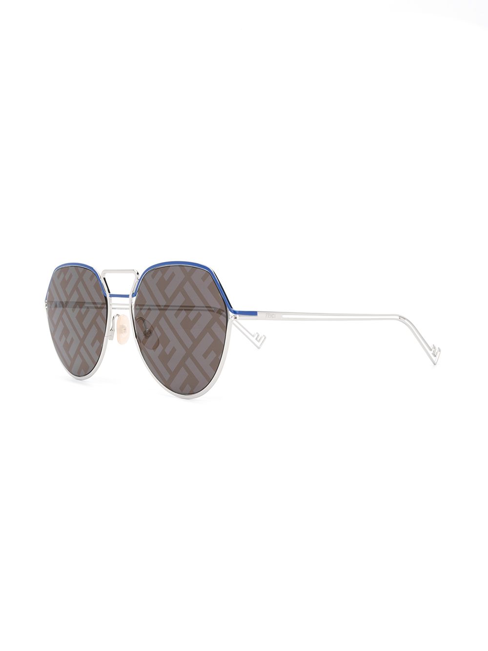 фото Fendi eyewear солнцезащитные очки-авиаторы с монограммой