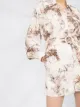 Sandro Paris Jaine belted shirt playsuit
