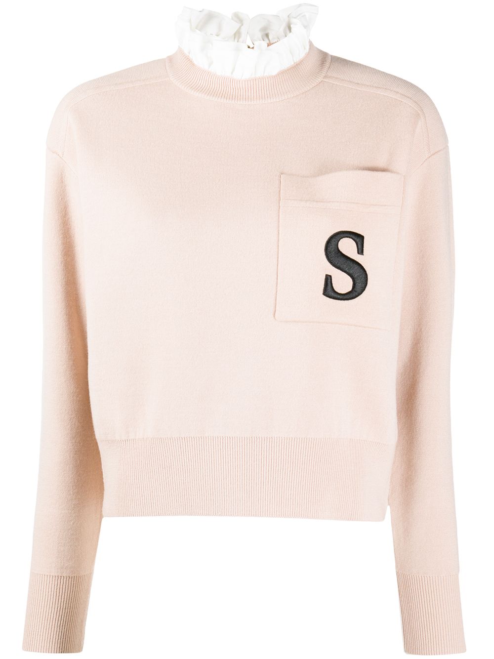 SANDRO Lucille Embroidered Detail Jumper - Farfetch