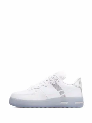 nike air force 1 react white ice reflective