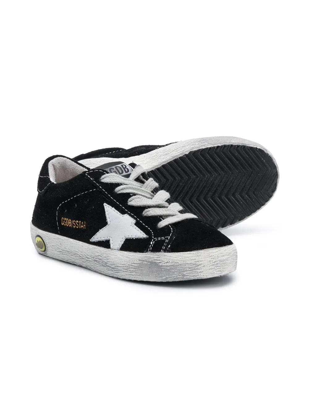 Golden Goose Kids Superstar low-top sneakers - Zwart