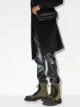 Salvatore Ferragamo logo-patch quilted combat boots