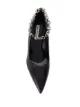 Karl Lagerfeld Manoir leather chain-ankle pumps