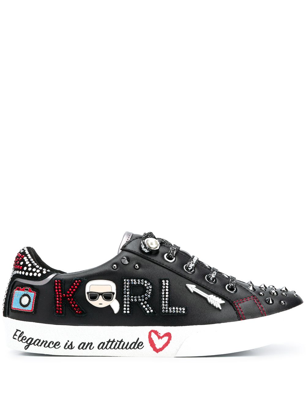 фото Karl lagerfeld кроссовки с логотипом