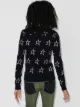 Perfect Moment metallic intarsia knit wool jumper