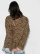 R13 shredded leopard print jacket