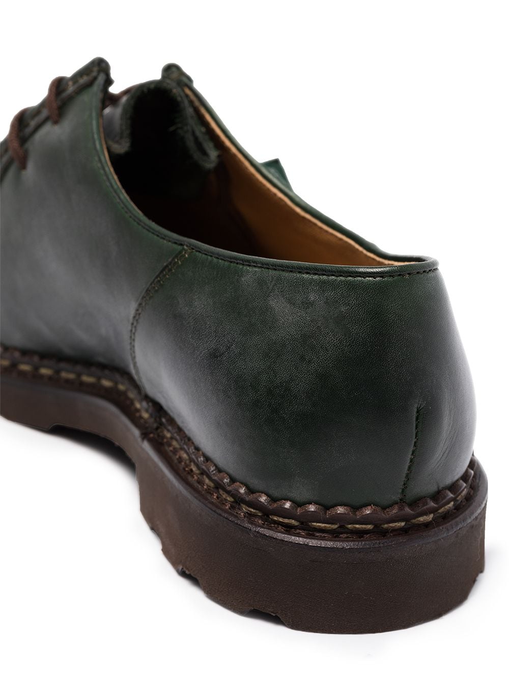 Paraboot Michael Lisse leren veterschoenen - Groen