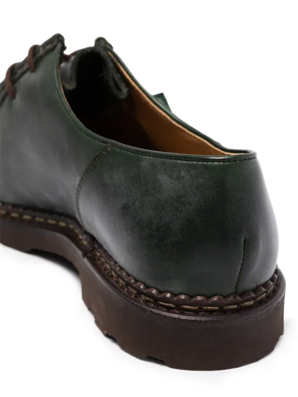Paraboot Michael Lisse Leather lace-up Shoes | Green | FARFETCH Paraboot Michael Lisse Leather lace-up Shoes | Green | FARFETCH