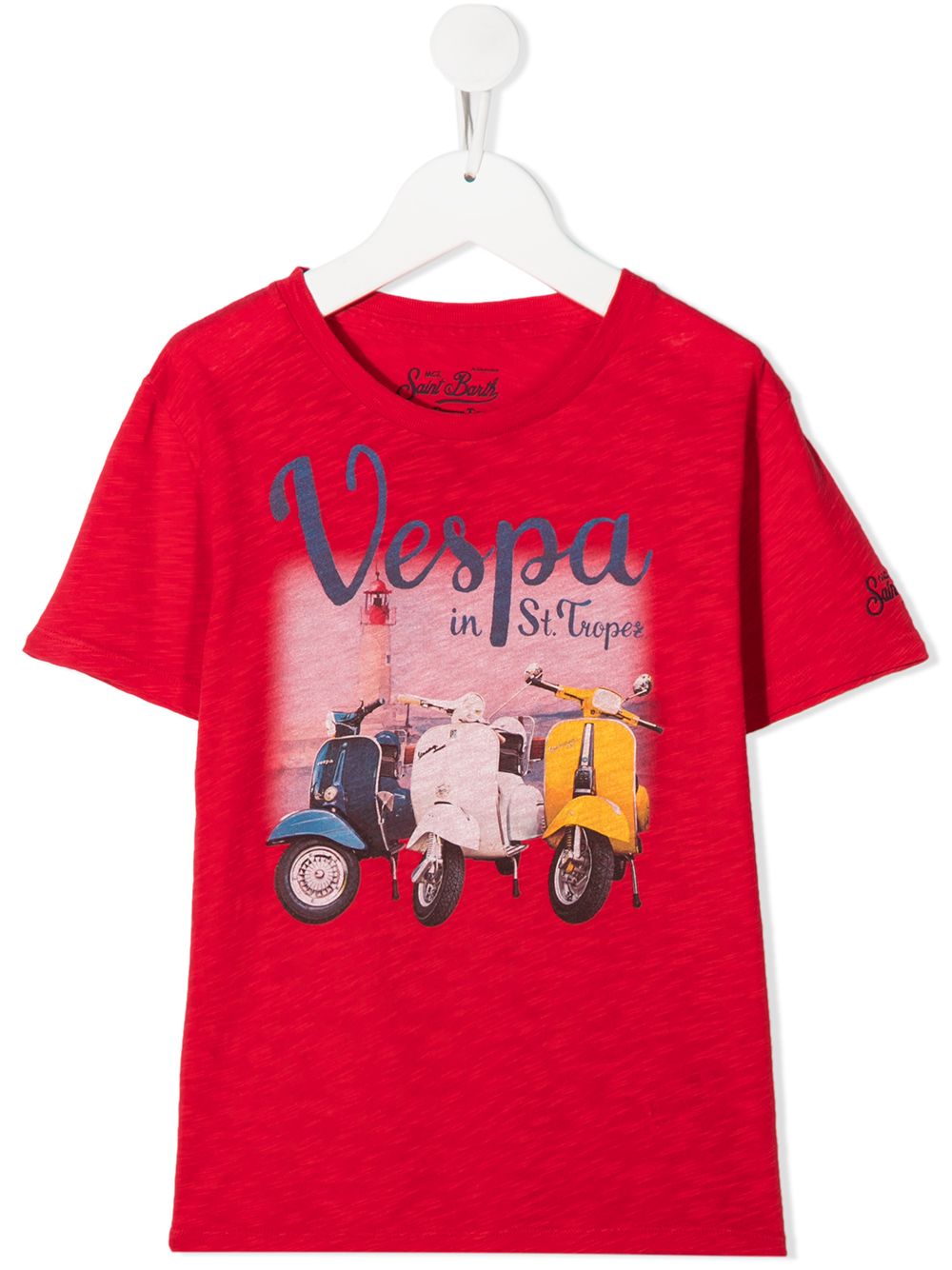 фото Mc2 saint barth kids футболка с принтом vespa