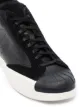 Image 2 of Yohji Yamamoto suede panel lace-up sneakers
