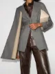 Image 2 of Salvatore Ferragamo draped-detail single-breasted blazer
