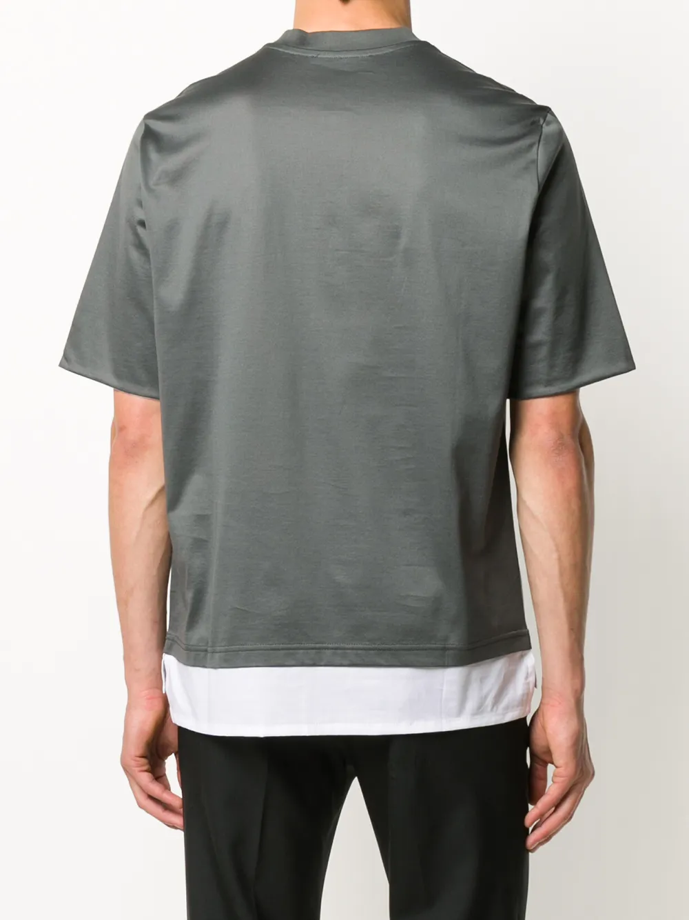 Low Brand Katoenen T-shirt Grijs