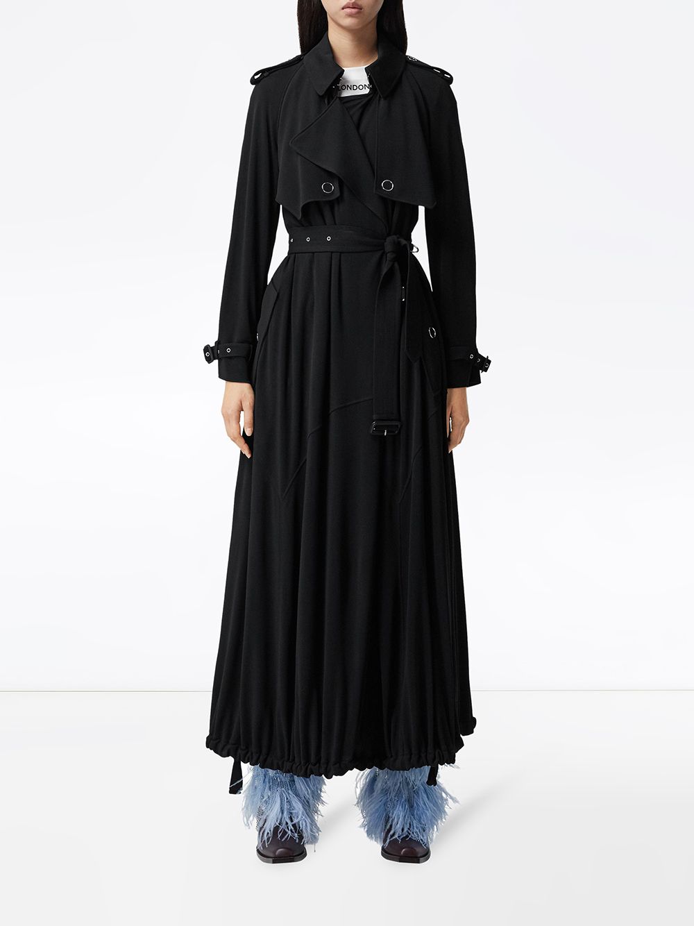 Jersey hot sale trench coat