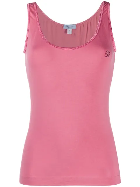 Blumarine camiseta con logo en apliques