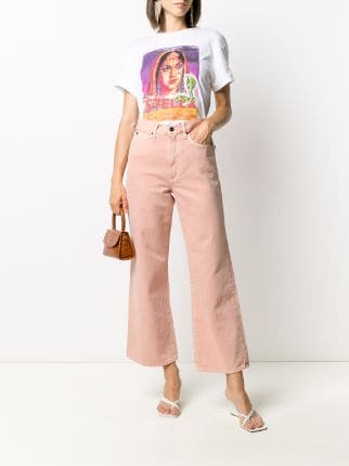 Grace high-waisted wide-leg jeans展示图