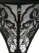 Christian Dior floral lace monogram detail thong