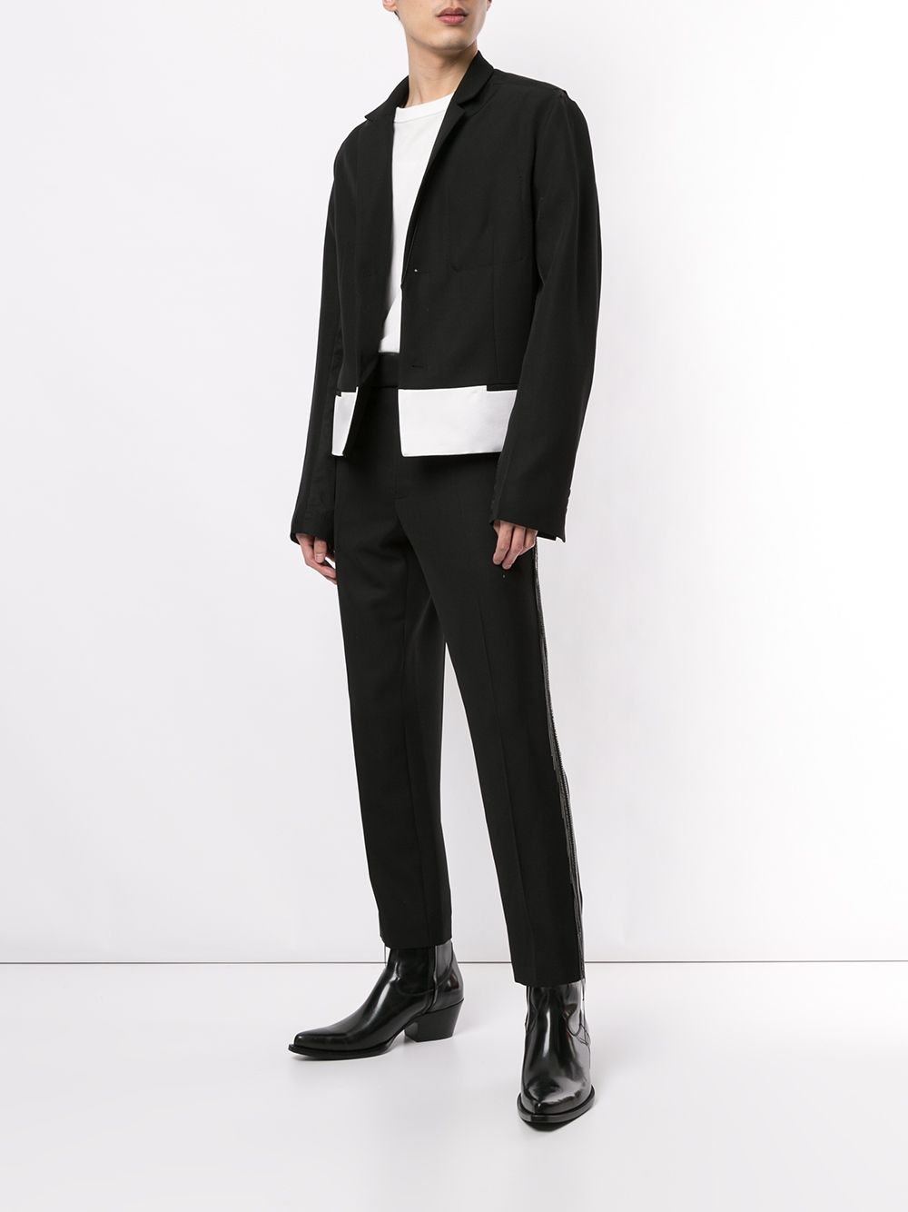 Haider Ackermann Broek met kettingdetail - Zwart