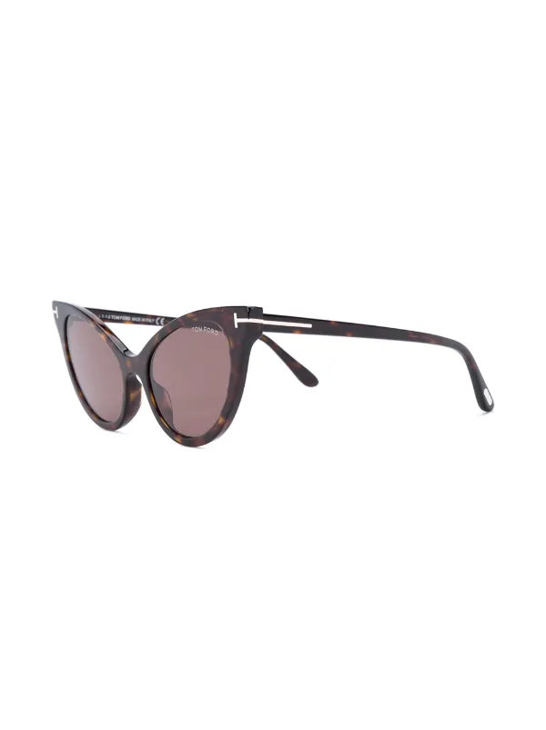 Shop TOM FORD Eyewear Evelyn cat-eye 