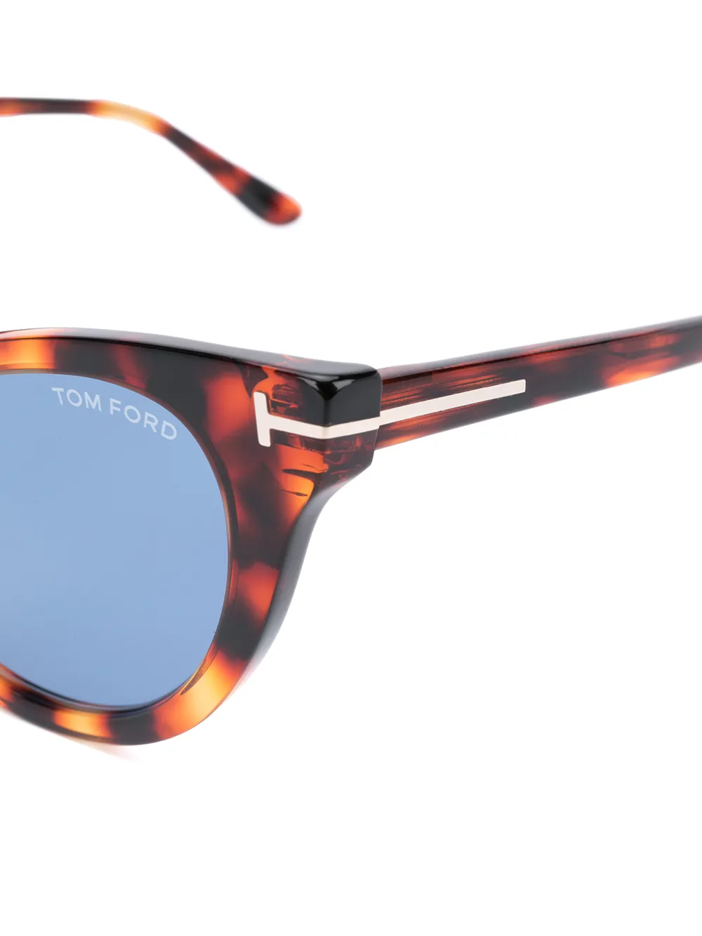 TOM FORD Eyewear FT0820 zonnebril met kattenoog montuur Bruin