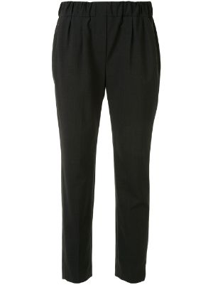 black slim cigarette trousers