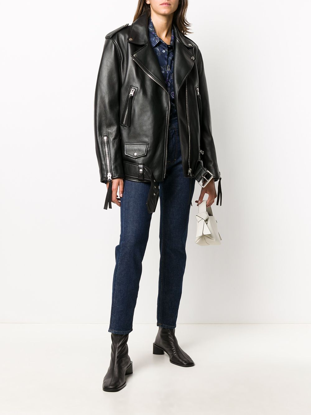 アクネ ストゥディオズ Acne Studios メンズ レザージャケット ライダース アウター Black Biker Leather Jacket Black Hc m フェルマート エフ Fermart Ef 通販 Acne Studios ライダース メンズ レザージャケット Yolobus Com