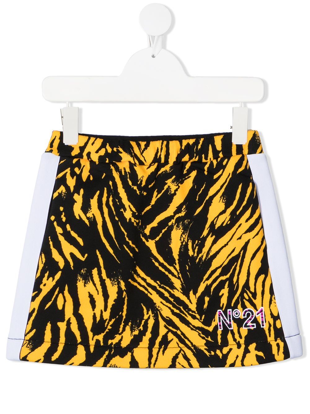 фото Nº21 kids tiger-print logo shorts