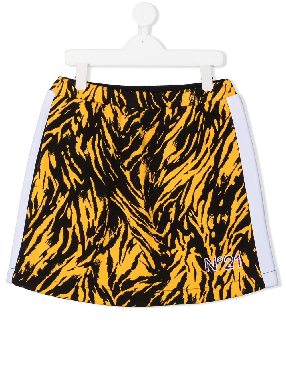 фото Nº21 kids tiger-print logo shorts