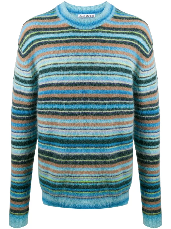 striped crew neck jumper