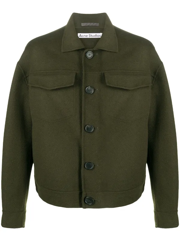 acne studios green jacket