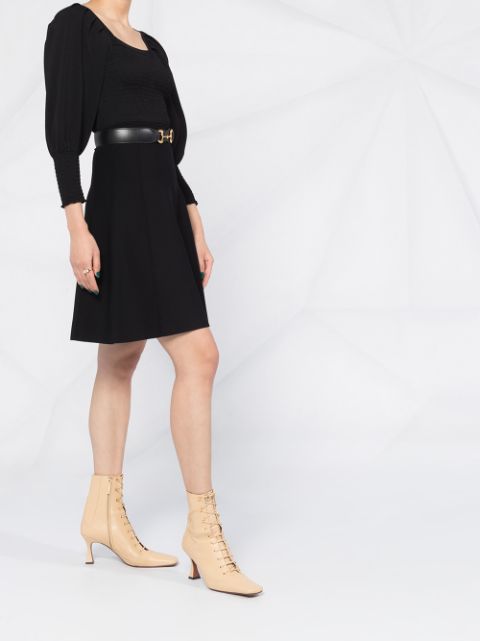 sandro knit midi shirtdress