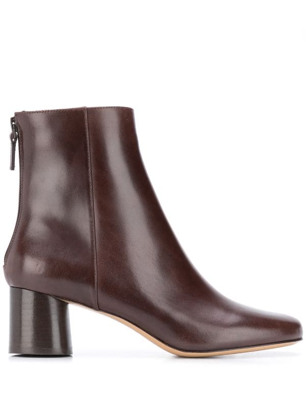 sandro leather ankle boots