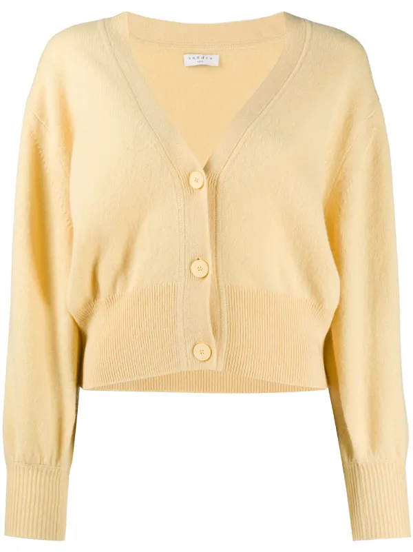 sandro yellow cardigan